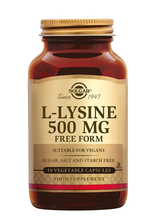 L-Lysine 500 mg plantaardige capsules (Vrije vorm)